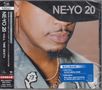 „NE-YO 20“ in großen Buchstaben, daneben ein Mann mit Hut, Ohrstecker und Bart in Nahaufnahme. Japanische Texte sichtbar., CD