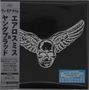 Japanische Schrift auf schwarzem Hintergrund, zentraler Schädel mit Flügeln, "NEW MUSIC FRIDAYS" in blau., CD