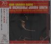 "Oregon Grinder Swing" und "The Incredible Jimmy Smith" in gelb-weißer Schrift auf rotem Hintergrund; Jazz-Album-Cover., CD