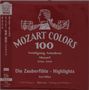 "MOZART COLORS 100", "Wolfgang Amadeus Mozart 1756-1791", "Die Zauberflöte - Highlights", "Karl Böhm". Rote Verpackung.