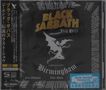 "BLACK SABBATH THE END", daneben eine stilisierte Fledermausfigur. Darunter "Birmingham 4 February 2017". , 2 CDs