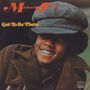 „Michael Jackson“, „Got To Be There“. Junge Person mit großem Hut und Mantel, lächelnd., CD