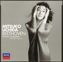 "Mitsuko Uchida, Beethoven Piano Sonatas Opp. 109, 110 & 111." Eine Person in emotionaler Pose. Decca-Logo unten links.