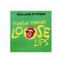ROLLING STONES, FOREIGN TONGUES, LOOSE LIPS, roter Zungen-Logo auf grünem Hintergrund., 2 LPs