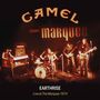 „Camel“, „marquee“, „Earthrise Live at The Marquee 1974“. Vier Musiker auf einer Bühne; Gitarren, Schlagzeug, Keyboard., 2 CDs