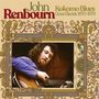 "John Renbourn, Kokomo Blues, Gone Electric 1970-1979." Ein Mann mit langen Haaren spielt konzentriert Gitarre. Verzierter Rahmen., 3 CDs
