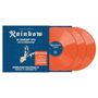"Rainbow In Concert 1976 Live in Düsseldorf. Düsseldorf Philipshalle, Montag, 27. September 1976." Orangefarbene Vinylplatten., 3 LPs