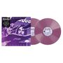 "Live! Glasgow Apollo 29 October 1976." Zwei lila Schallplatten mit einem Cover in Lila und Weiß, rockiger Stil., 2 LPs