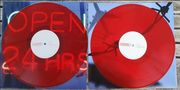 Der Text sagt: "Open 24 Hrs" und "Florence". Bild zeigt rote Schallplatten auf neonbeleuchtetem Hintergrund., 2 CDs