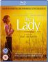 "Based on the incredible true story of pro-democracy activist Aung San Suu Kyi." Frau im Feld, Blu-ray-Hülle.