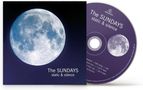 "The SUNDAYS static & silence" auf Hülle und CD. Vollmond auf dunkelblauem Hintergrund., CD