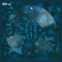 Text: "MARILLION HOLIDAYS IN EDEN 2022 REMIX". Blaue Illustrationen von Tieren und Bäumen auf einer Schallplatte., LP