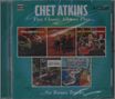 "Chet Atkins: Five Classic Albums Plus...Six Bonus Tracks." Coverabbildungen von sechs Alben sind zu sehen., 2 CDs