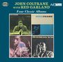"JOHN COLTRANE with RED GARLAND. Four Classic Albums. 2 CDs. AVIDjazz. Vier Albumcover mit John Coltrane.", 2 CDs