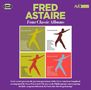 "Fred Astaire Four Classic Albums" in großen Buchstaben. Darunter vier farbige Silhouetten in Tanzposen.