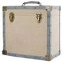 : Steepletone 12" LP Record Storage Carry Case (Cream Fabric), ZUB