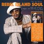"REBEL ISLAND SOUL, Reggae, Soul and Funk in Jamaica in the 1970s. LEE PERRY, JOHN HOLT, CORNEL CAMPBELL." Ein Mann in Vintage-Outfit., 2 LPs