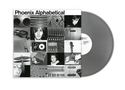 "Phoenix Alphabetical" steht oben. Verschiedene Schwarz-Weiß-Bilder von Instrumenten und Menschen, daneben eine graue Schallplatte.