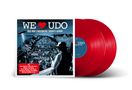 "WE ♥ UDO - Das Udo Lindenberg Tribute Album" steht auf dem Cover. Zwei rote Vinyl-Schallplatten sind sichtbar.
