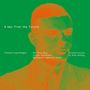 Texte: "A man from the future", Pet Shop Boys, Juliet Stevenson. Illustration eines Mannes in grünen und orangefarbenen Tönen., 2 CDs