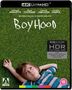 "Boyhood" und "HDR". Ein Junge liegt auf einer Wiese und schaut nach oben. Oben steht: "4K Ultra HD".
