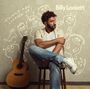 Text: "Things are looking up!" und "Billy Lockett". Mann sitzt auf Stuhl neben Gitarre, umgeben von lustigen Kritzeleien., CD