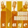 „BERNIE MARSDEN“ und „stage“ in stilisierter Schrift. Grafik mit Mikrofon und Scheinwerfern als Designelemente., 2 CDs