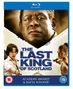 "The Last King of Scotland," Academy Award & BAFTA Winner. Große Gesichter dreier Personen, zentral ein ernster Mann.