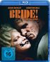 Text vorne: "Jessie Buckley, Christian Bale, Here comes the mother f*#%ing Bride! Es lebe die Braut". Frau mit schwarzem Kussmund.