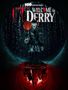 Text: "IT WELCOME TO DERRY" und "HBO ORIGINAL". Ein Clown mit roten Ballons steht in einem dunklen, regnerischen Tunnel.