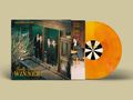 "Baby You're a WINNER!" auf einem gelben Hintergrund. Schallplatte ist orange. Vier Personen in einem Haus., LP