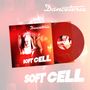 "Danceteria", "SOFT CELL". Rotes Vinyl mit einer energetischen Szene im Hintergrund., LP