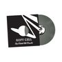 Text: "SOFT CELL Out Come the Freaks." Eine Vinyl-Schallplatte mit schwarz-weißem, geometrischem Design auf dem Cover., Single 12"