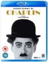 "Robert Downey Jr. CHAPLIN, a film by Richard Attenborough." Darunter ein Schwarz-Weiß-Porträt eines Mannes mit Melone.