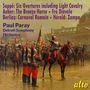 Text: "Suppé: Six Overtures including Light Cavalry", "Paul Paray", "Detroit Symphony Orchestra", "alto". Illustration: Militärparade.