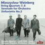 Mieczyslaw Weinberg (1919-1996): Streichquartette Nr.7 & 8, CD