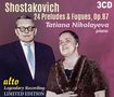Dmitri Schostakowitsch (1906-1975): Präludien & Fugen op.87 Nr.1-24, 3 CDs