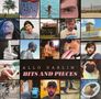 Text: "ALLO DARLIN' BITS AND PIECES". Collage aus Fotos, darunter Menschen, ein Hund, ein Bagel und Fahrräder., LP