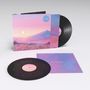 Text: "Give Me A Dream". 
Vinyl mit pastellfarbenem Landschaftsgemälde von Bergen und Himmel., 2 LPs