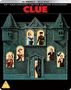 "CLUE" steht über einem altmodischen Haus, durch dessen Fenster Menschen zu sehen sind., 1 Ultra HD Blu-ray und 1 Blu-ray Disc