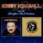 Text: "Bobby Kimball and the Frankfurt Rock Orchestra", "Tribute to Ray Charles", "50th Anniversary". Links: Porträtfoto, rechts: Logo mit Silhouette., 2 CDs