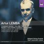 Artur Lemba, Kammermusik Vol. 2, Werke für Streichquartett und Klavier. Abgebildet ist ein Mann im Anzug. Logo oben rechts., CD