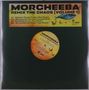 "Morcheeba Remix The Chaos (Volume 1)" mit Titelliste. Dunkler Hintergrund, zentrales Element durch eine Vinyl-Schallplatte., Single 12"
