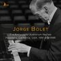 Text: "JORGE BOLET. The Ambassador Auditorium Recitals. Pasadena, California, USA, 1981 and 1986." Bild eines Pianisten., 3 CDs