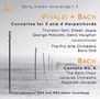 Johann Sebastian Bach: Konzert für 2 Cembali BWV 1064, CD