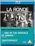 Texts: MAX OPHÜLS LA RONDE, Bluebell Films, ANTON WALBROOK, SIMONE SIGNORET, SERGE REGIANI, "...ONE OF THE MARVELS OF CINEMA." – The Guardian, "MASTERPIECE" – FILM 24/7. Cover with monochrome Karussell-Szene., Blu-ray Disc