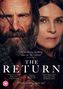 Titel: „The Return“. Zitat: „A terrifying, thrilling take on The Odyssey“. Zwei Gesichter, männlich und weiblich. UK-Altersfreigabe 15., DVD