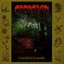"GEORGIAN" in Rot. "Crackled Grounds" darunter. Naturbild mit Baum. Verziert mit Illustrationen von Feuer, Windmühle und Porträts., LP