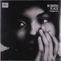 Text: "ROBERTA FLACK Chapter Two". Schwarz-weißes Porträt einer Frau mit nachdenklichem Ausdruck und Hand am Gesicht., LP