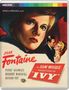"JOAN FONTAINE", "in Sam Wood's production of 'Ivy'", zwei Personen nahe beieinander, retro Stil., Blu-ray Disc